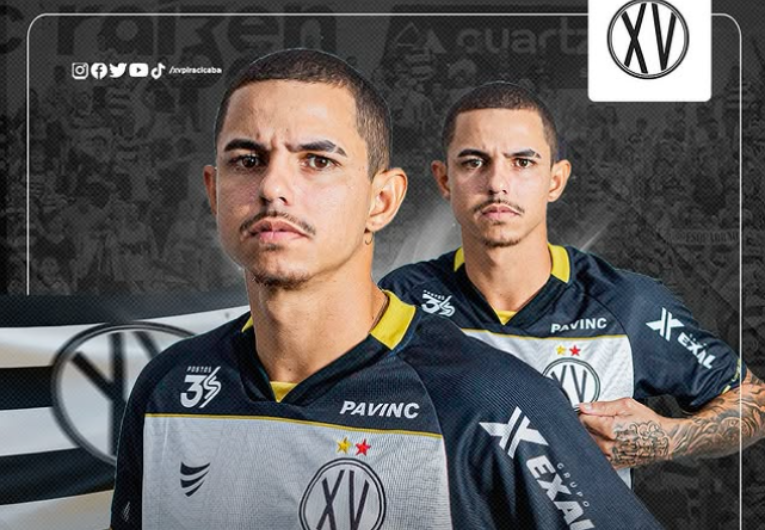 Djavan é o novo reforço do XV de Piracicaba para a Copa Paulista 2025