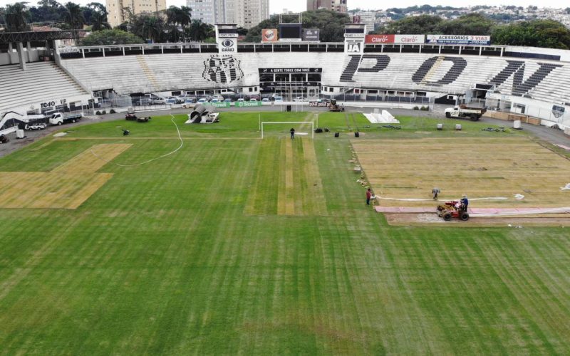 Após iniciar revitalização no CT, Ponte Preta planeja troca de gramado no Moisés Lucarelli