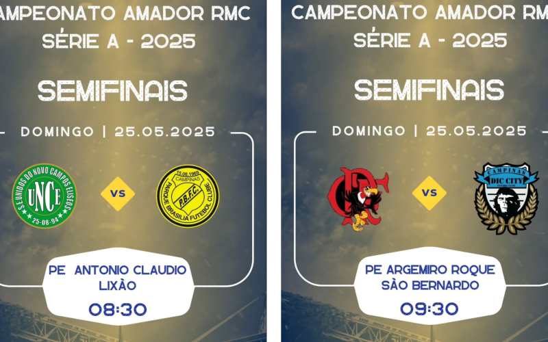 Campinas Esportiva fará cobertura exclusiva da Série A do Amador da RMC