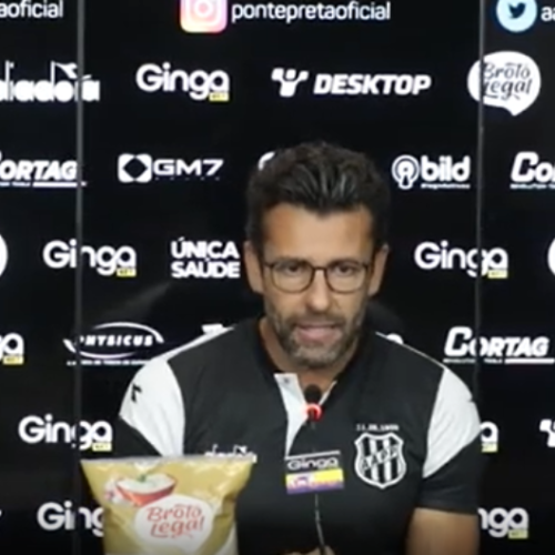Valentim aponta expulsão como fator determinante em goleada sofrida pela Ponte Preta