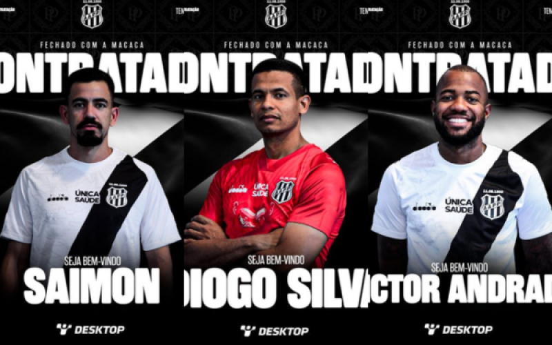 Ponte Preta oficializa reforços para 2025 – Veja lista